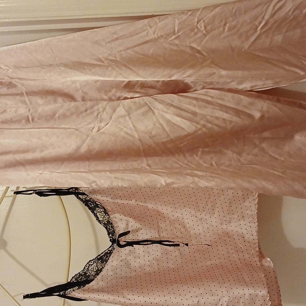 2 piece 100%Polyester pink  and black free shipping